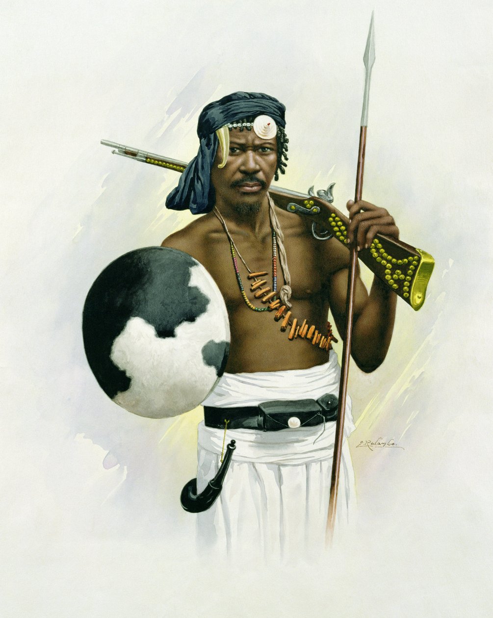 Sakalava Warrior av F. Ralambo