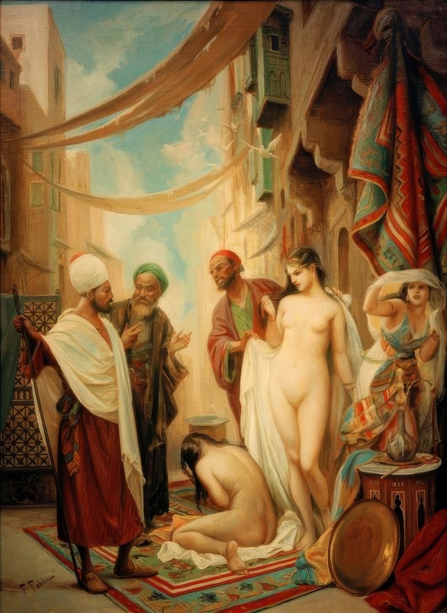 Slavemarked (valg av en slave) av Fabio Fabbi
