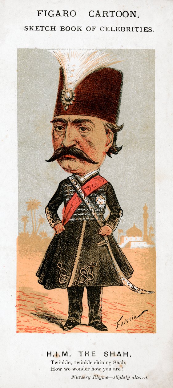 Sjahen av Persia, 1800-tallet. av Faustin