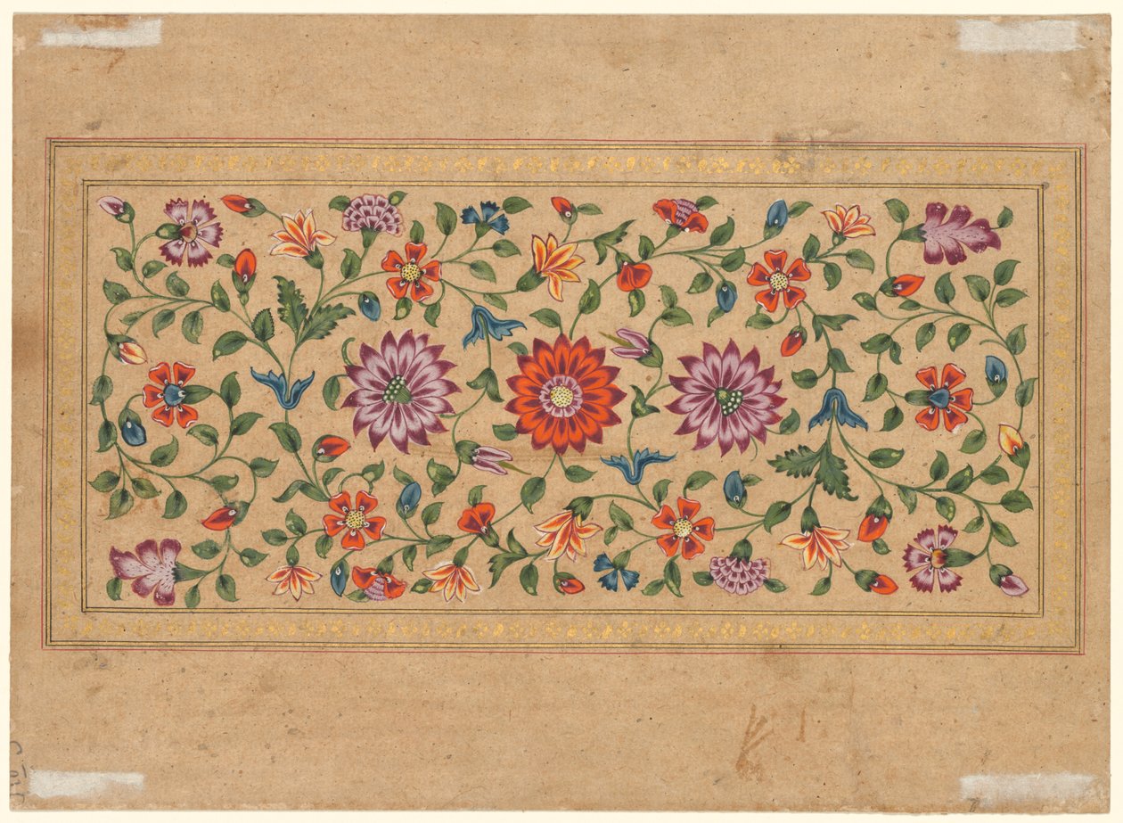 Scrolling Floral Vines (verso) av Fayzullah