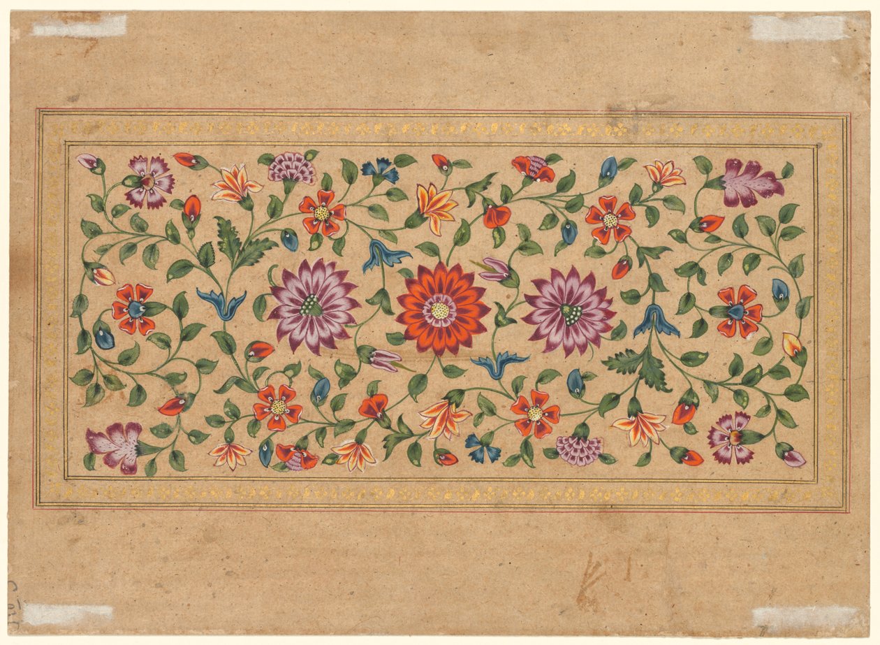 aScrolling Floral Vines, 1755. av Fayzullah
