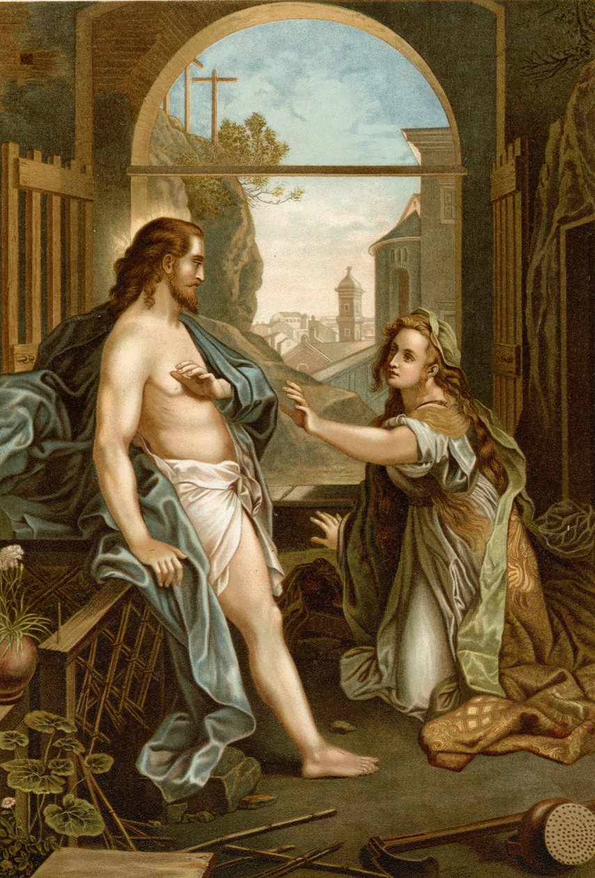 Jesus viser seg for Maria av Federico Fiori after Barocci or Baroccio