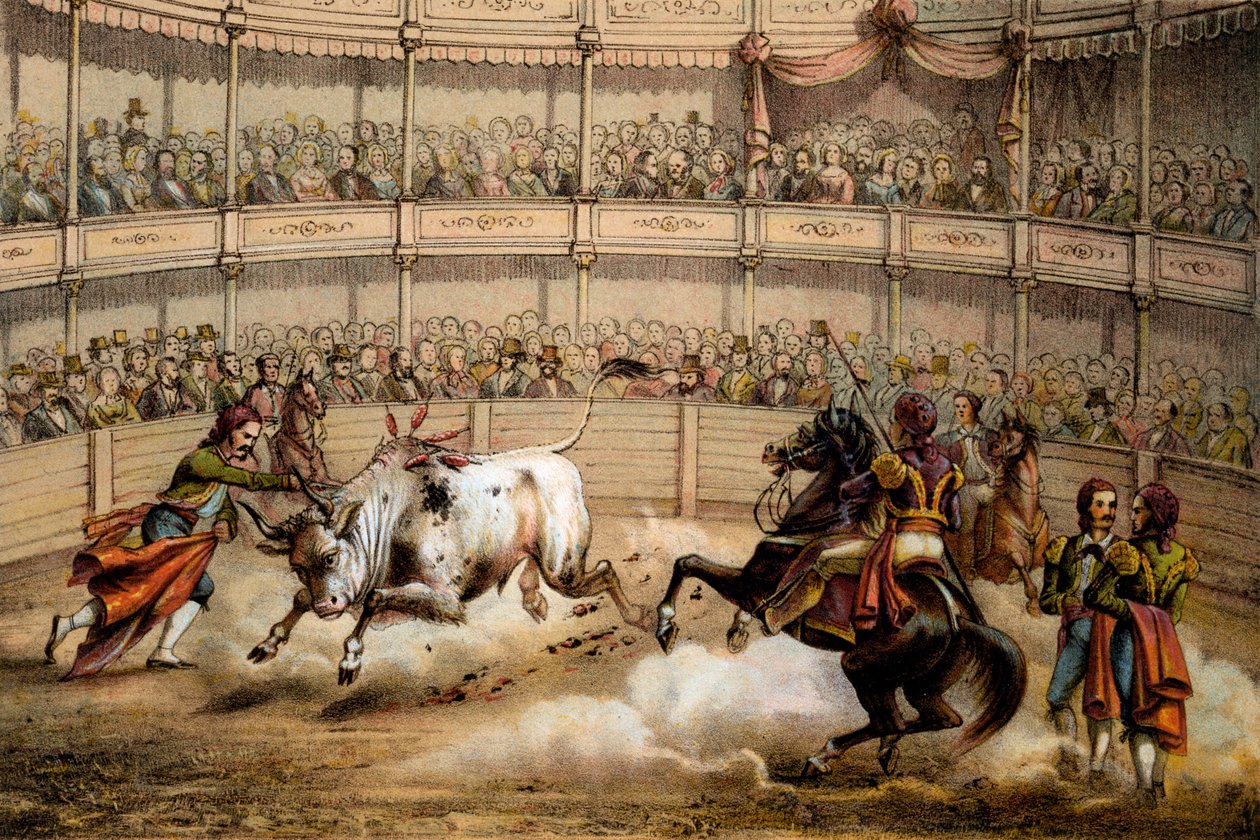 Tyrefekting, 1840 av Federico Mialhe