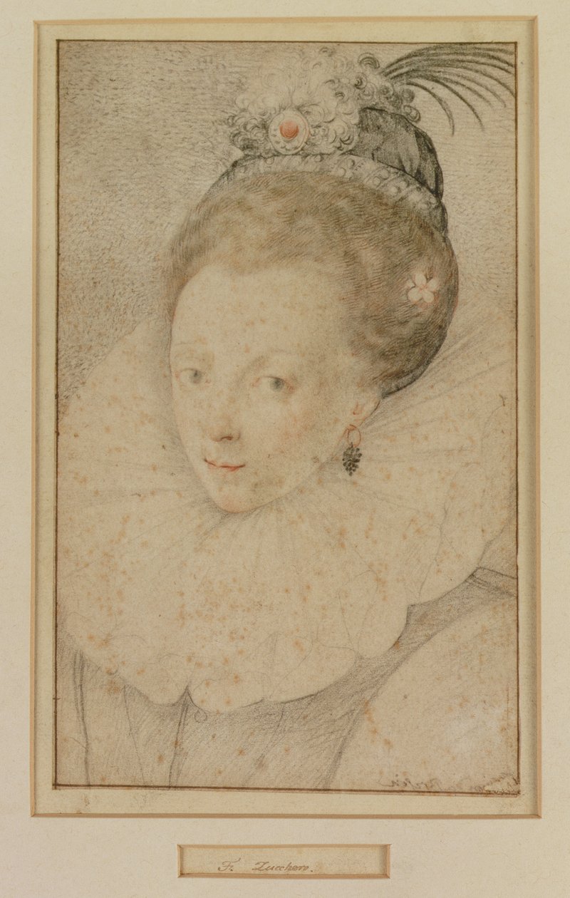 Portrett av dronning Elizabeth I (1533-1603) 1500-tallet av Federico Zuccaro