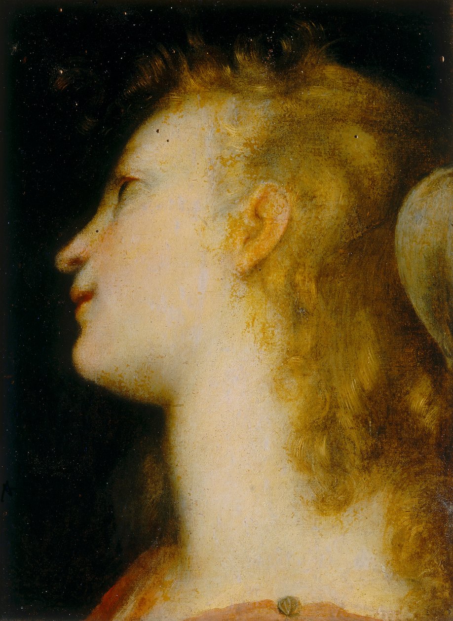 Hodet til en engel av Federico Barocci