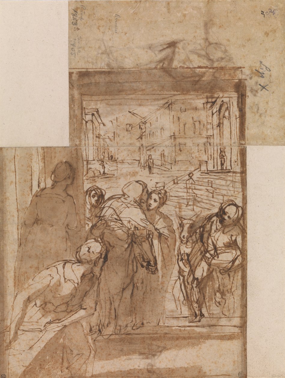 Komposisjonsstudie for besøket av Federico Barocci