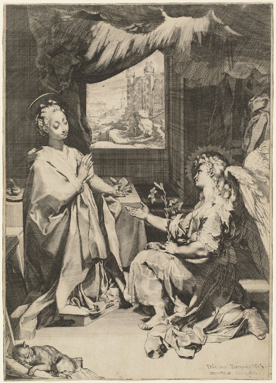 Kunngjøringen. av Federico Barocci