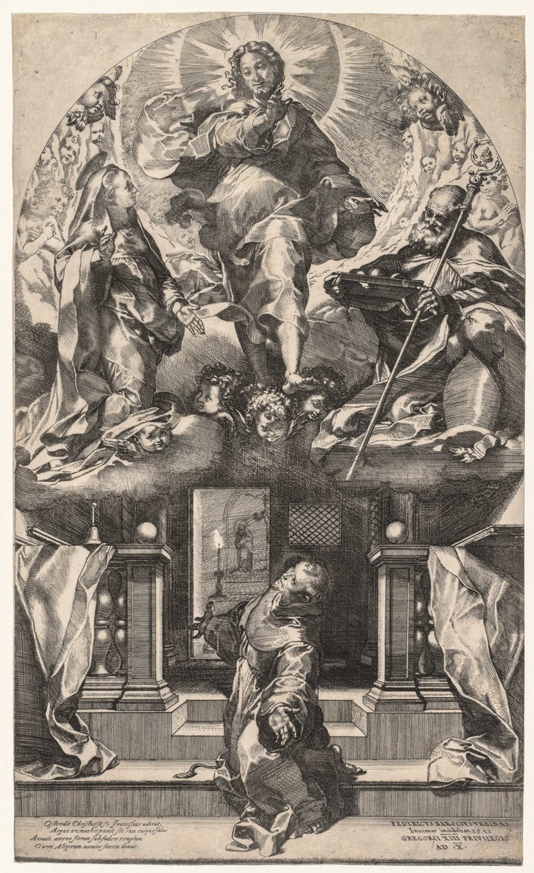 Visjonen til St. Frans av Federico Barocci