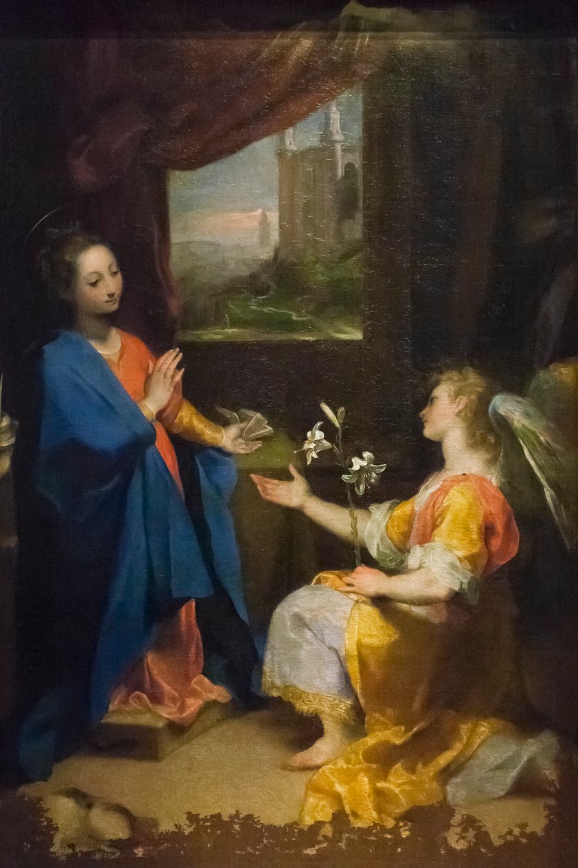 Bebudelse, altertavle av Federico Fiori Barocci or Baroccio
