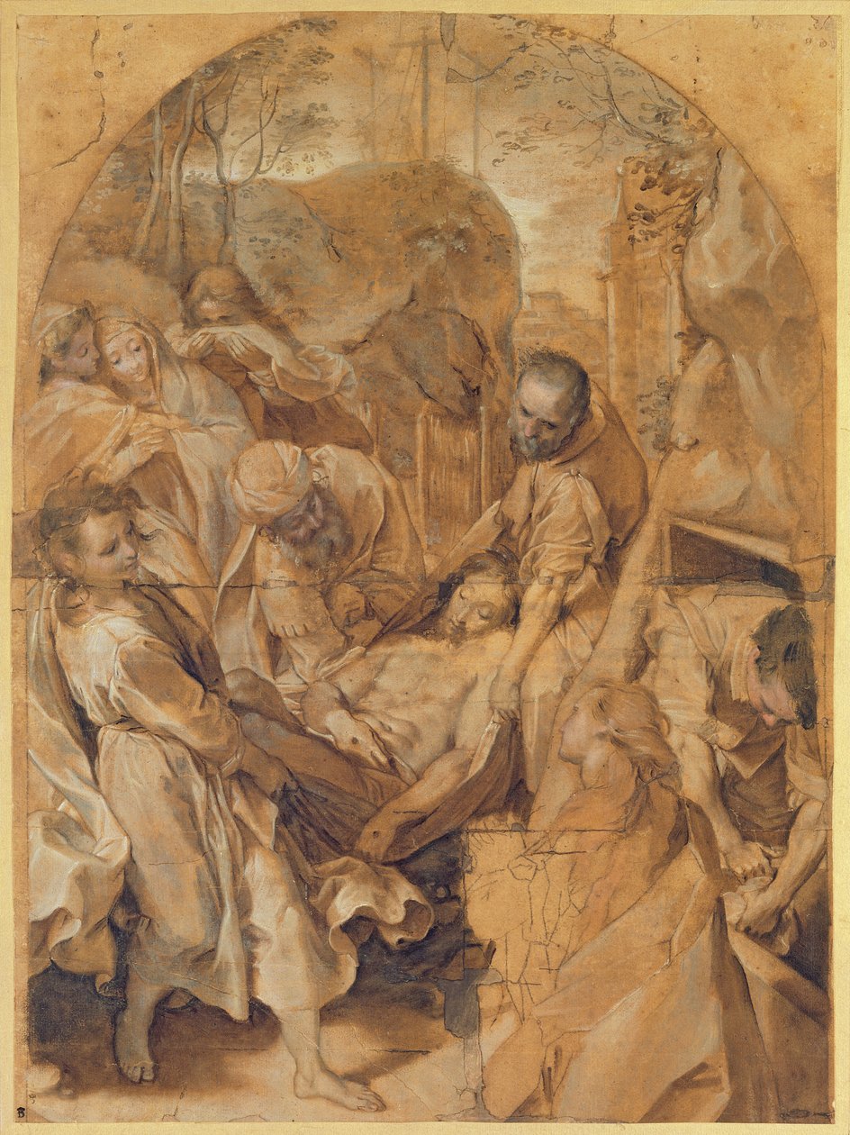 Gravleggingen av Federico Fiori Barocci or Baroccio
