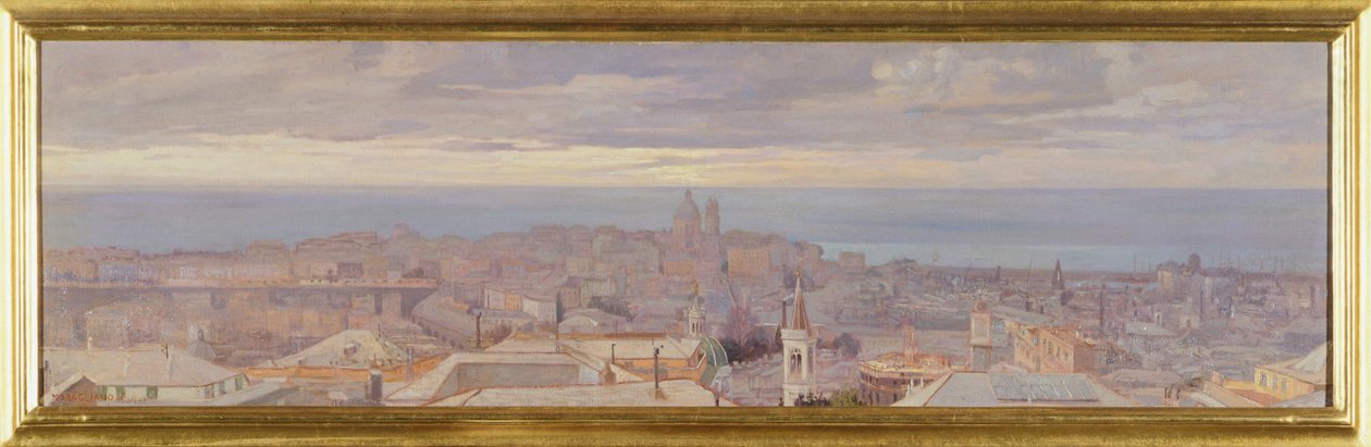 Utsikt over Genova av Federico Maragliano