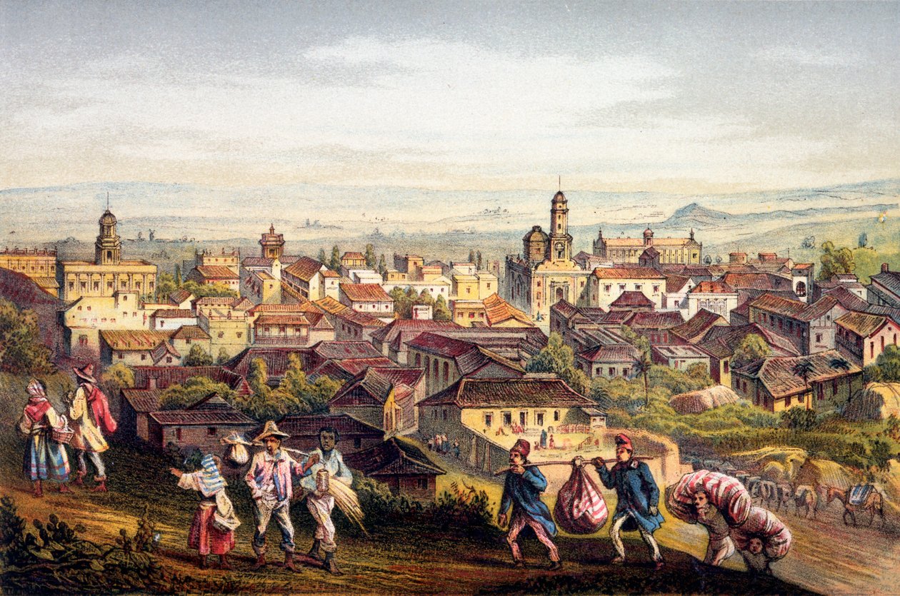 Trinidad, Cuba, 1840 av Federico Mialhe