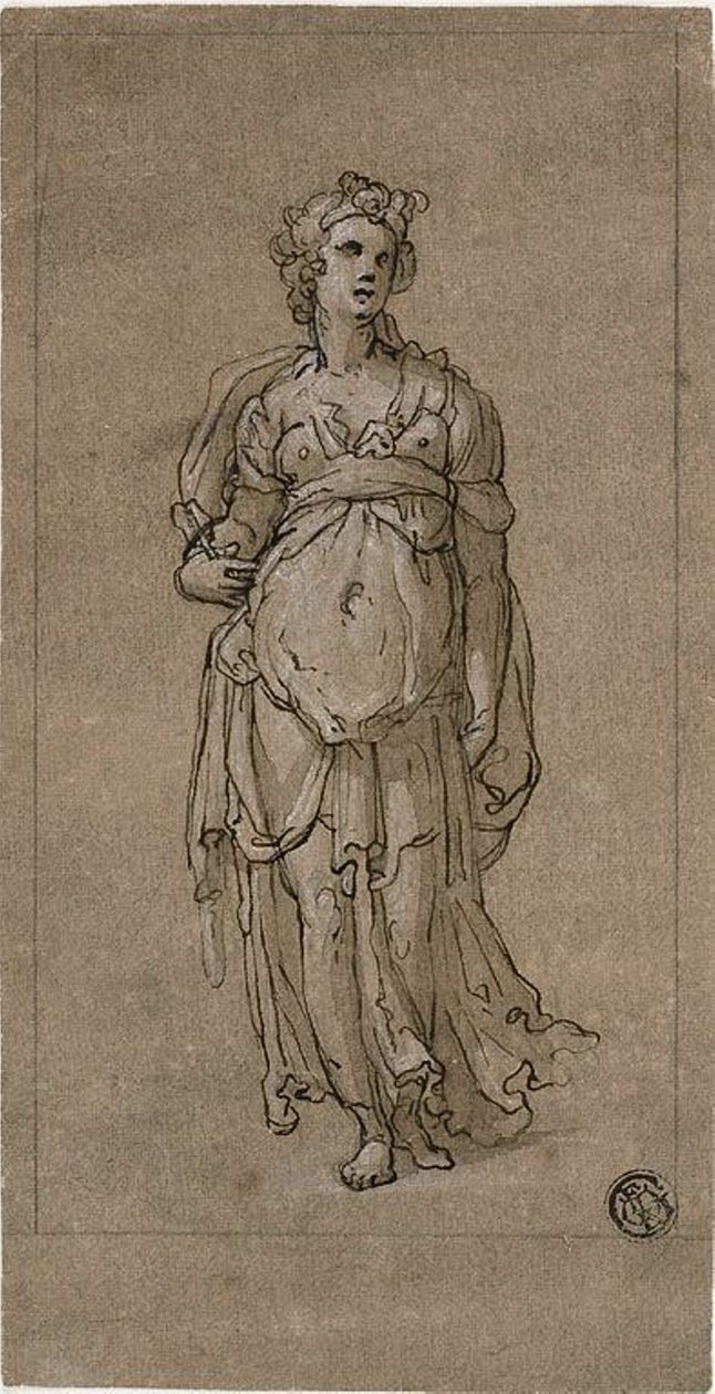 Stående kvinnelig allegorisk figur av Federico Zuccaro