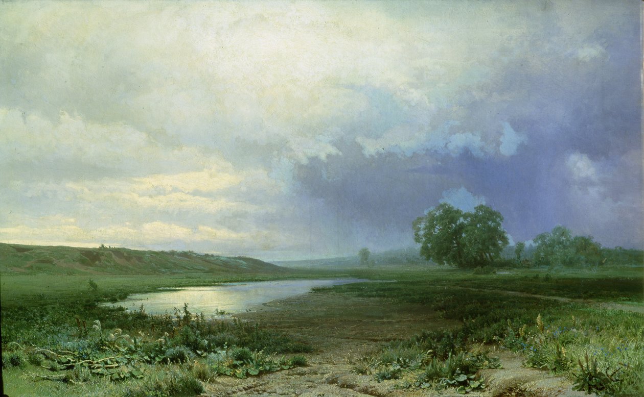 Wet Meadow, 1872 av Fedor Aleksandrovich Vasiliev