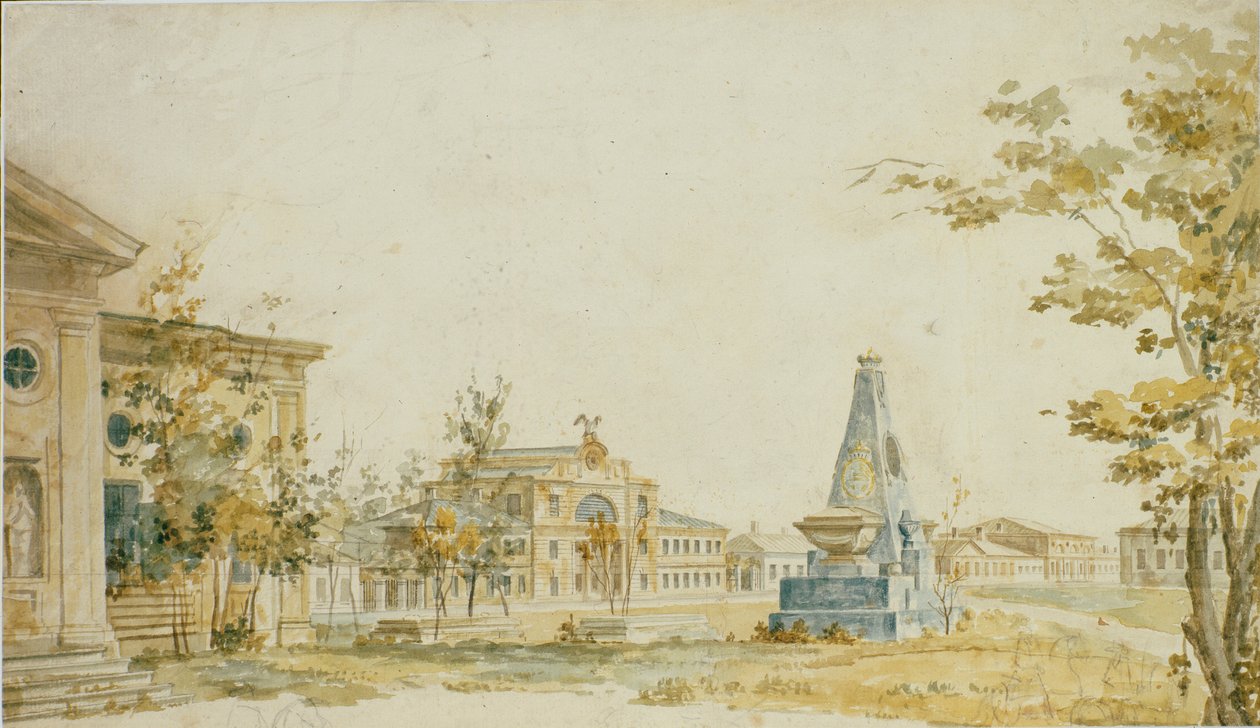 The Square i Kherson, 1797 av Fedor Yakovlevich Alekseev