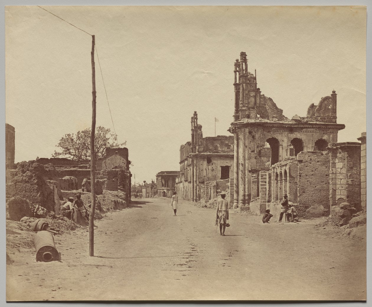 Cawnpore Road i Lucknow av Felice A. Beato