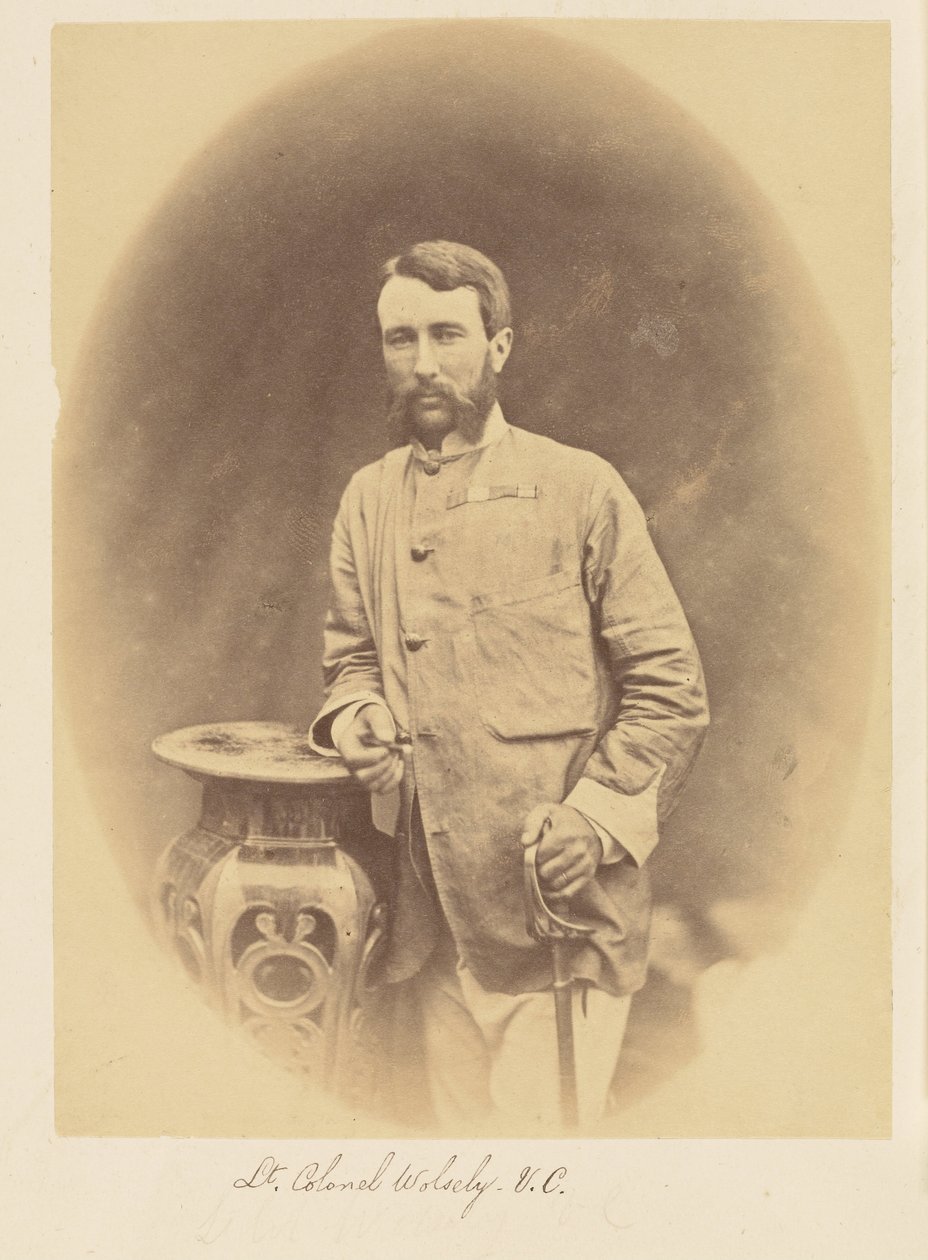 Oberstløytnant Wolsely, V.C. av Felice Beato