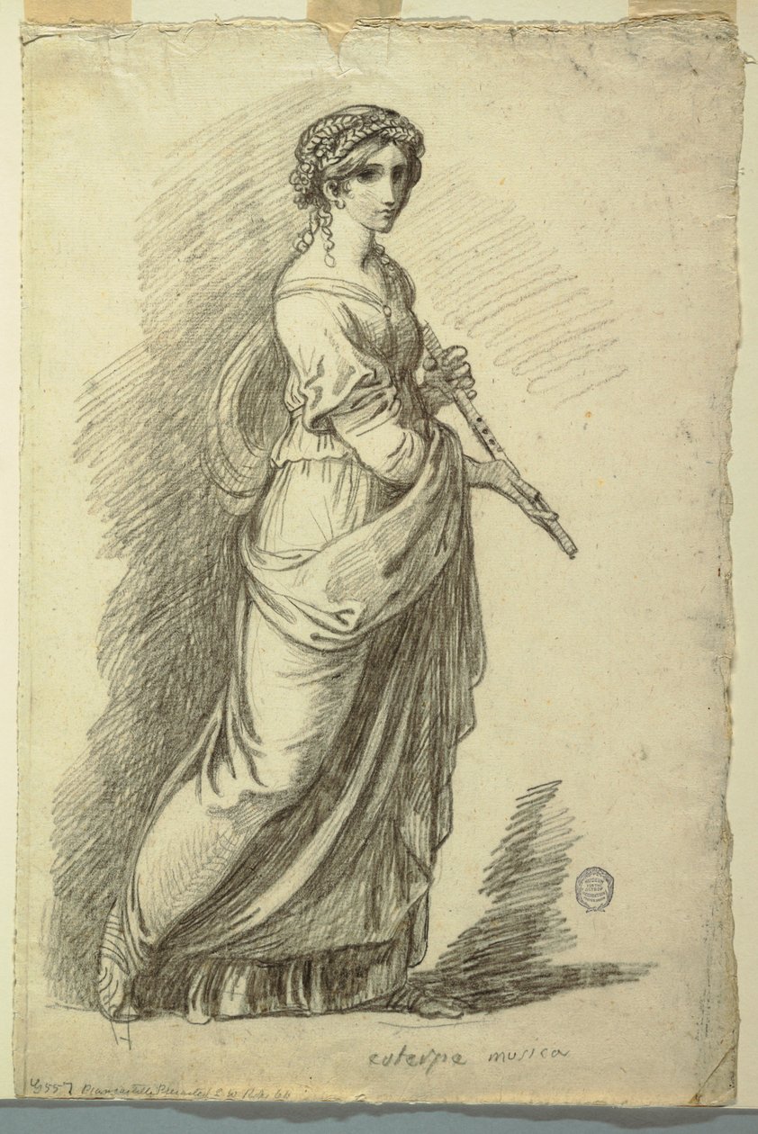 Euterpe, Muse of Lyric Poetry av Felice Giani
