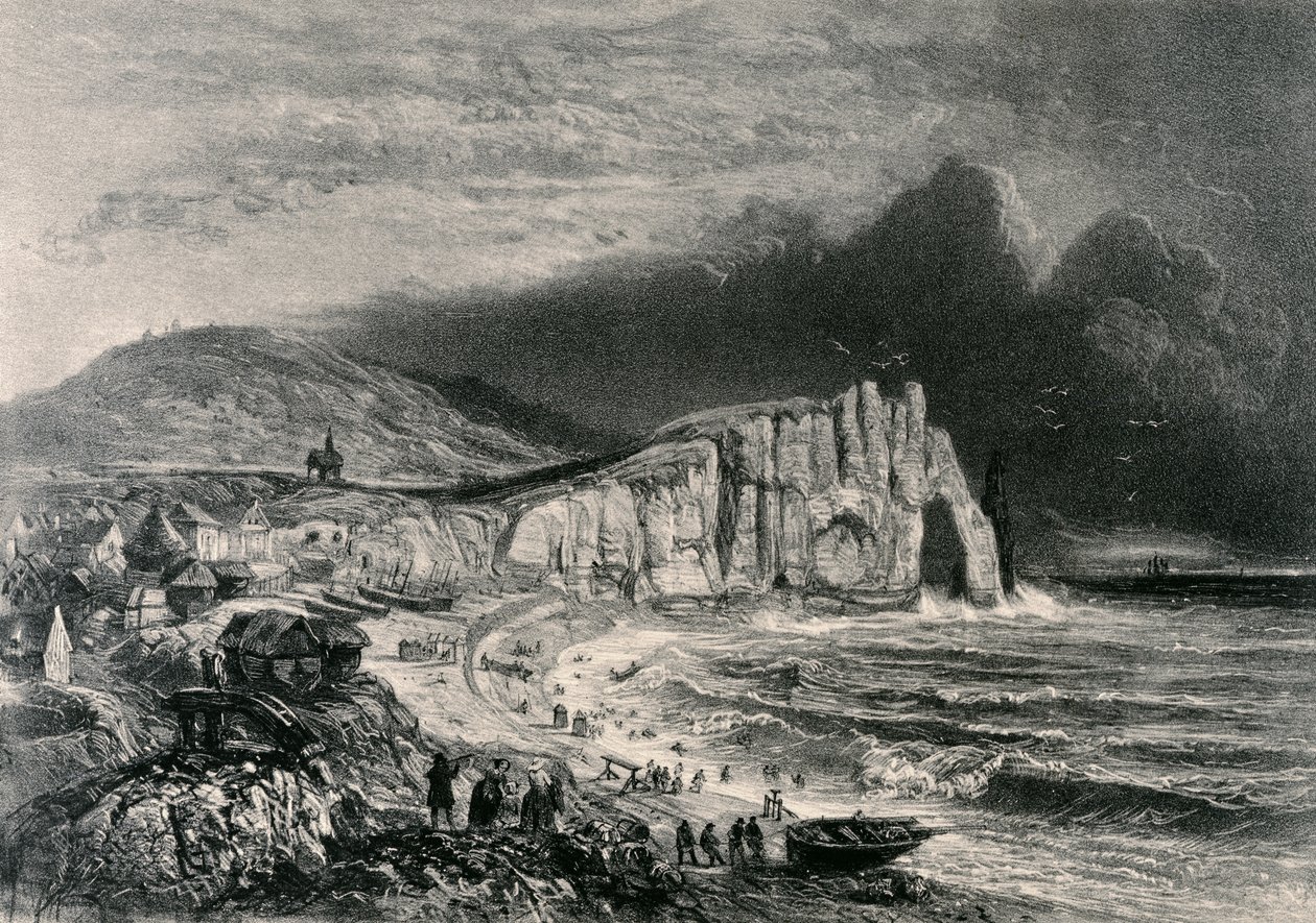 Etretat, illustrasjon fra kapittelet om Normandie fra 