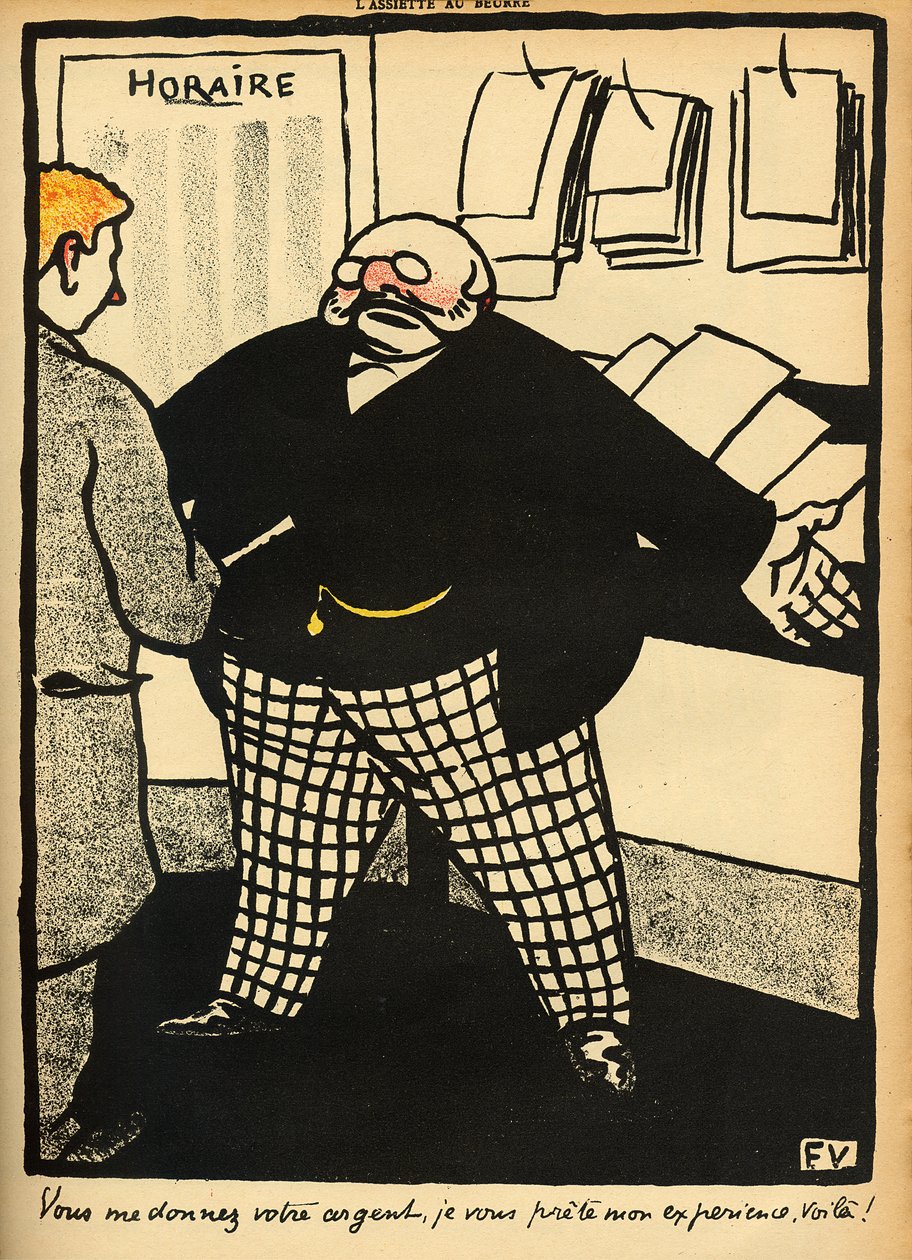 En forretningsmann og hans klient, fra 