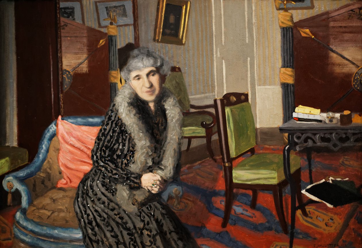 Fru Alexandre Bernheim av Felix Edouard Vallotton