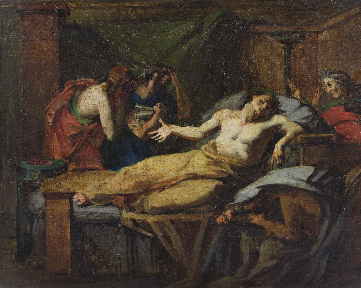 Sokrates død (470-399 f.Kr.) av Felix Auvray