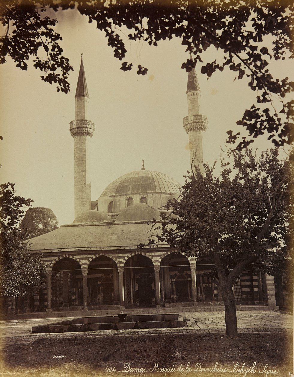 Album "Damas og Baalbek": Moskeen i Damaskus av Félix Bonfils