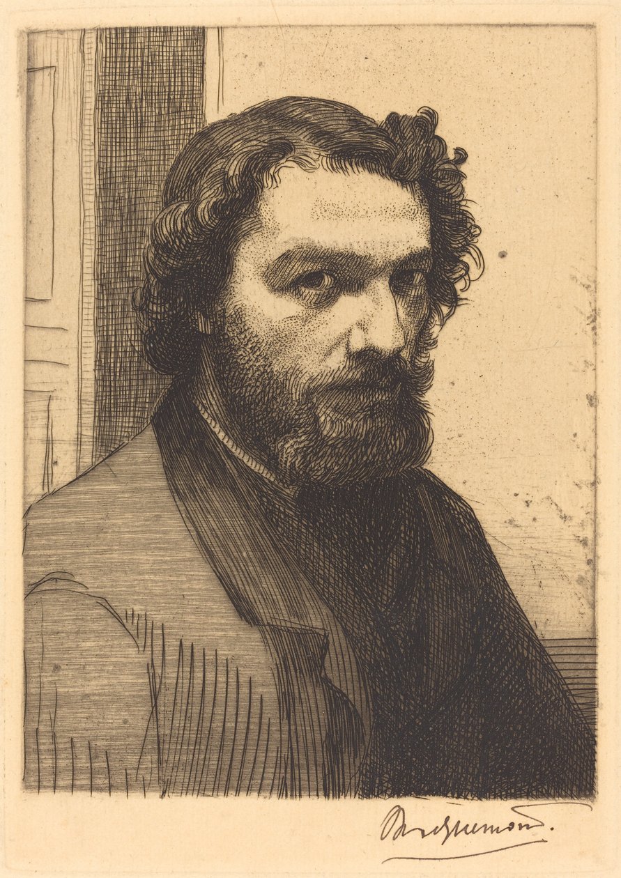 Alphonse Legros av Felix Bracquemond