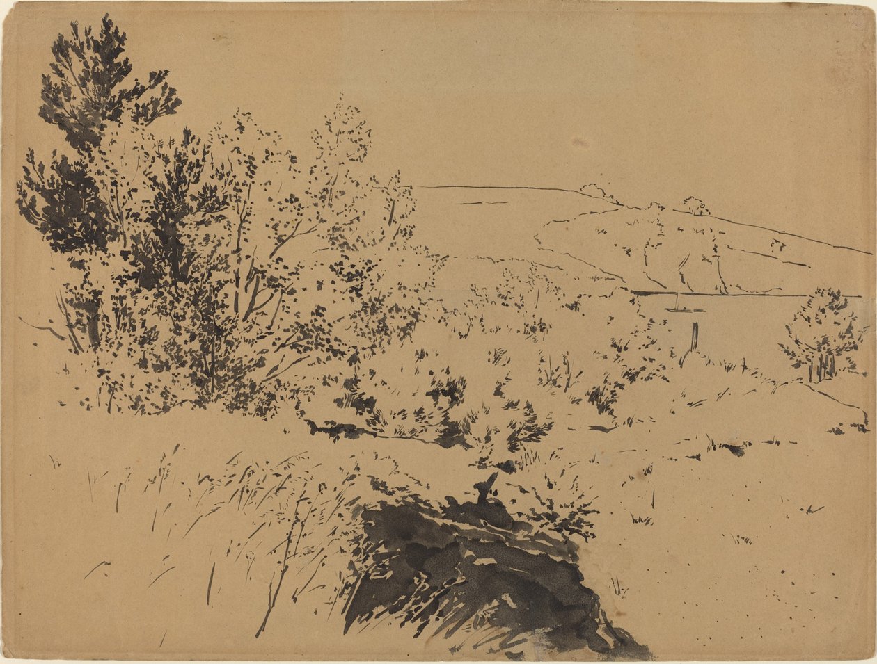 Kystlandskap av Felix Bracquemond