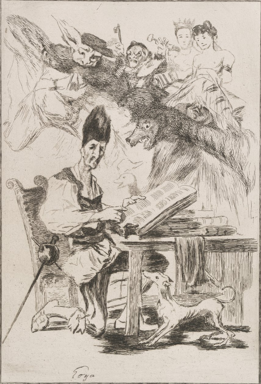Don Quijote, 1860 av Felix Bracquemond