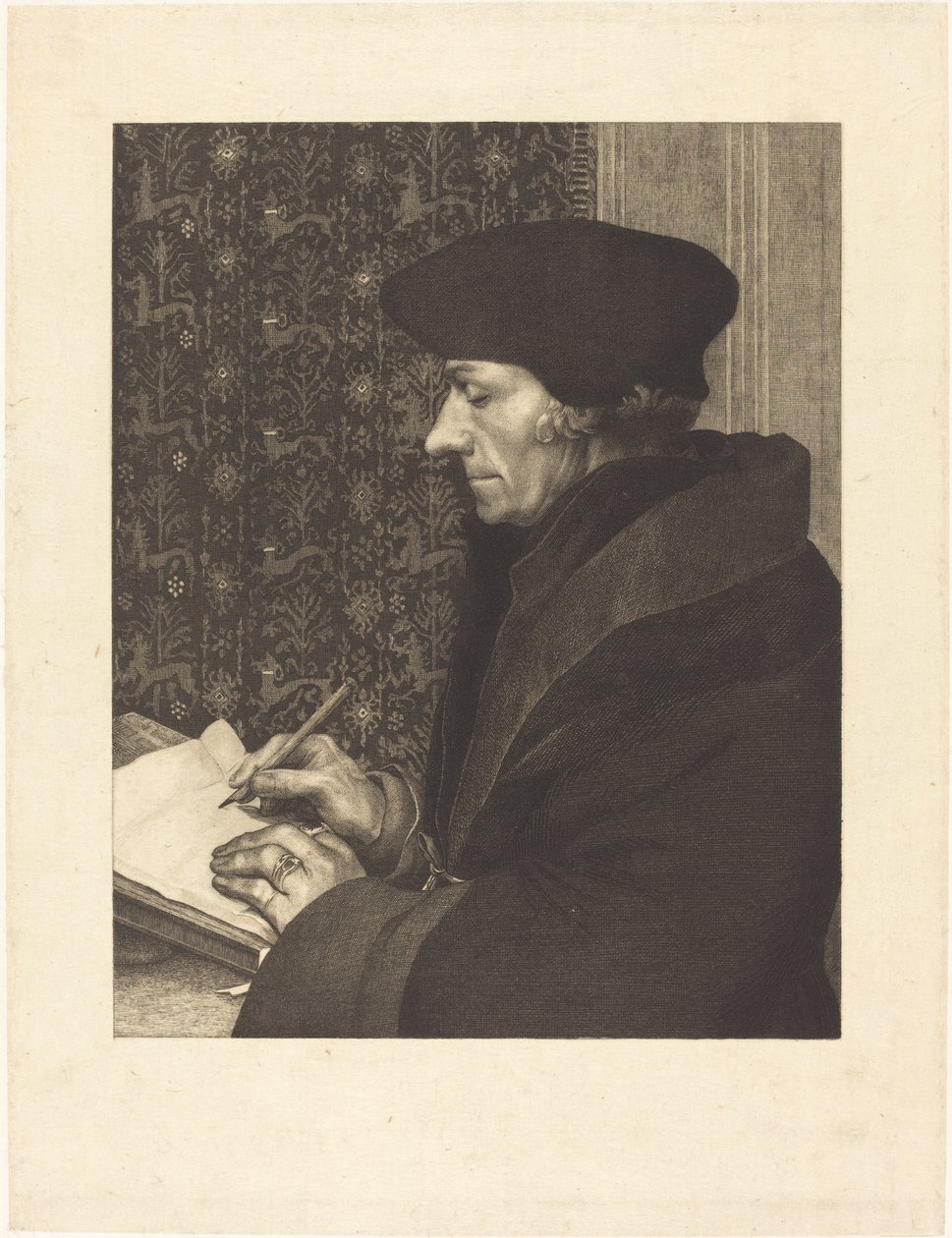 Erasmus, 1863. av Felix Bracquemond
