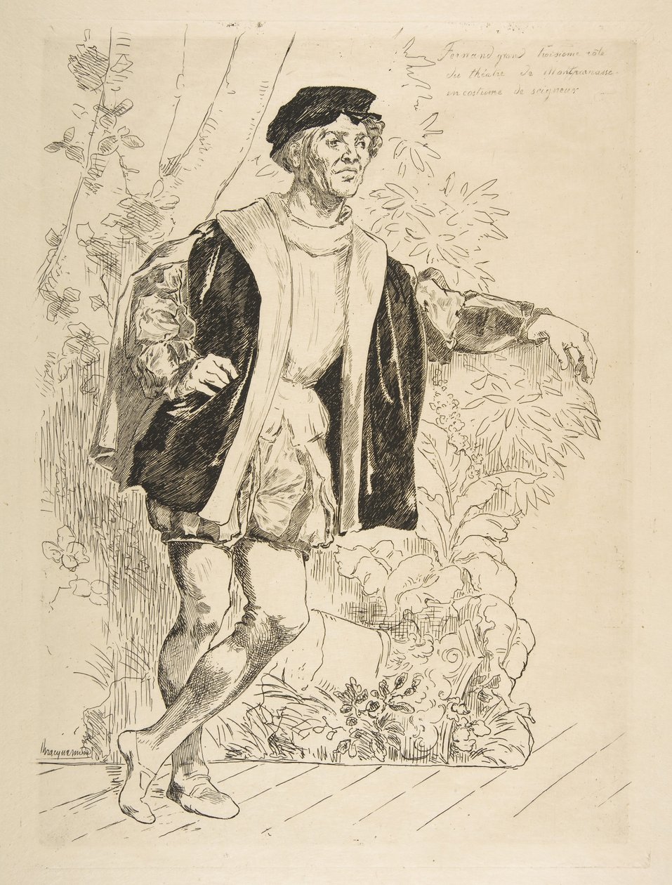 Portrett av Fernand, 1876. av Felix Bracquemond