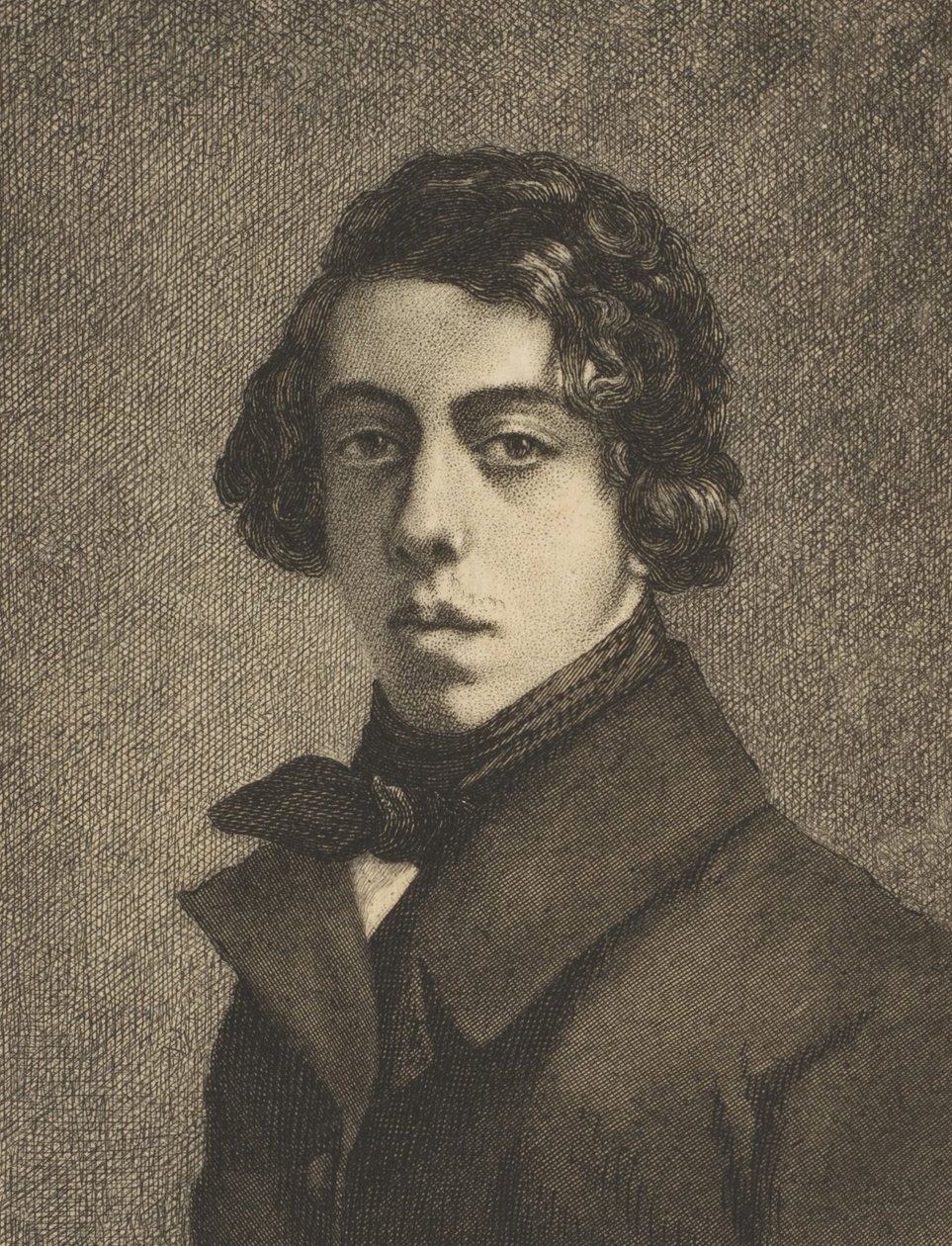 Portrett av Théodore Chassériau, 1893. av Felix Bracquemond