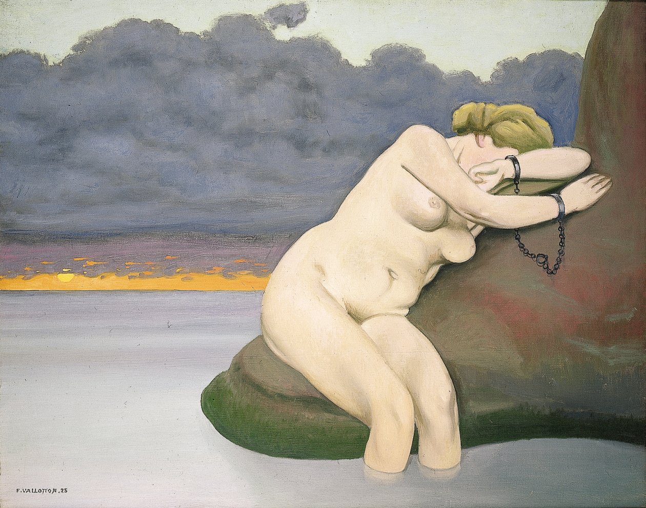 Andromeda bundet av Felix Edouard Vallotton