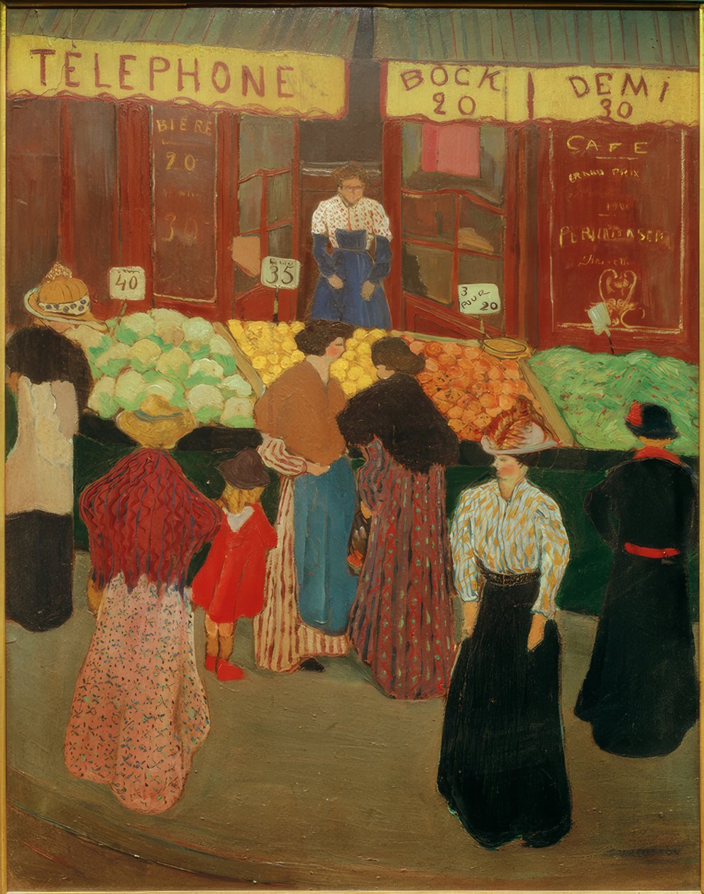 På markedet av Felix Edouard Vallotton