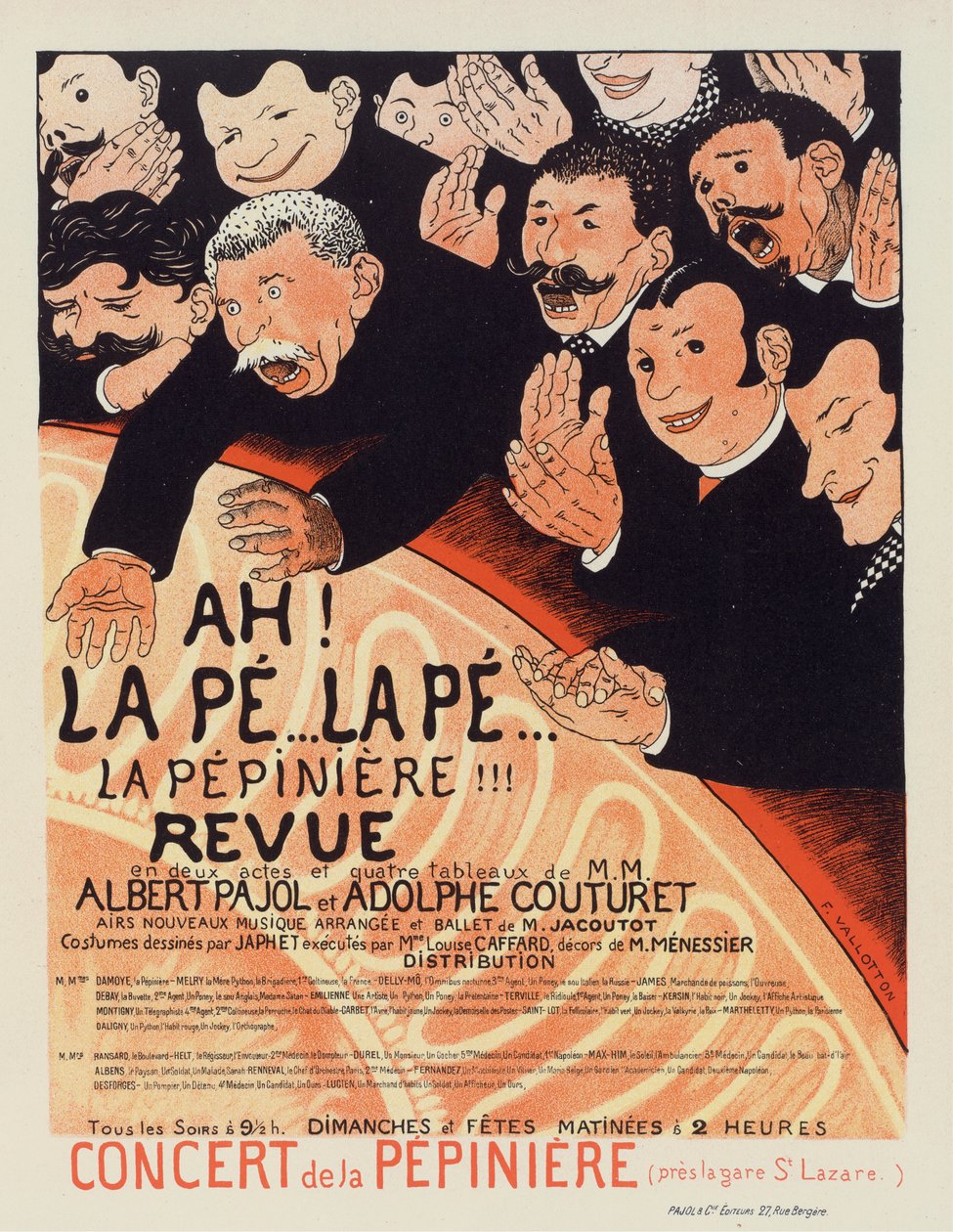 La Pepiniere Revue, ca 1896-1899. av Felix Edouard Vallotton