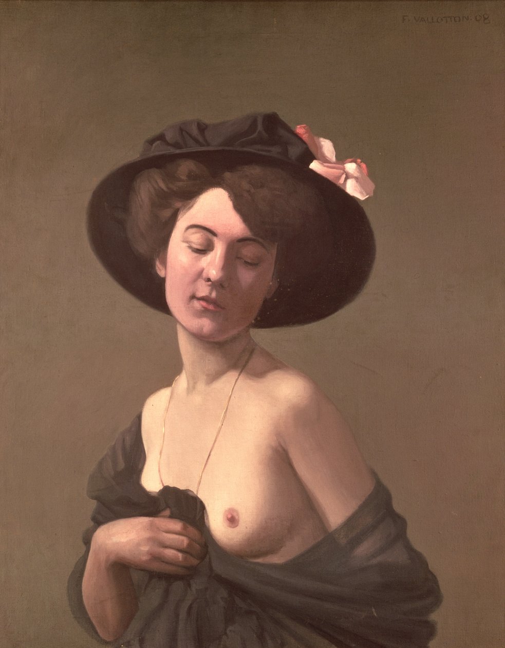 Lady in a Hat, 1908 av Felix Edouard Vallotton