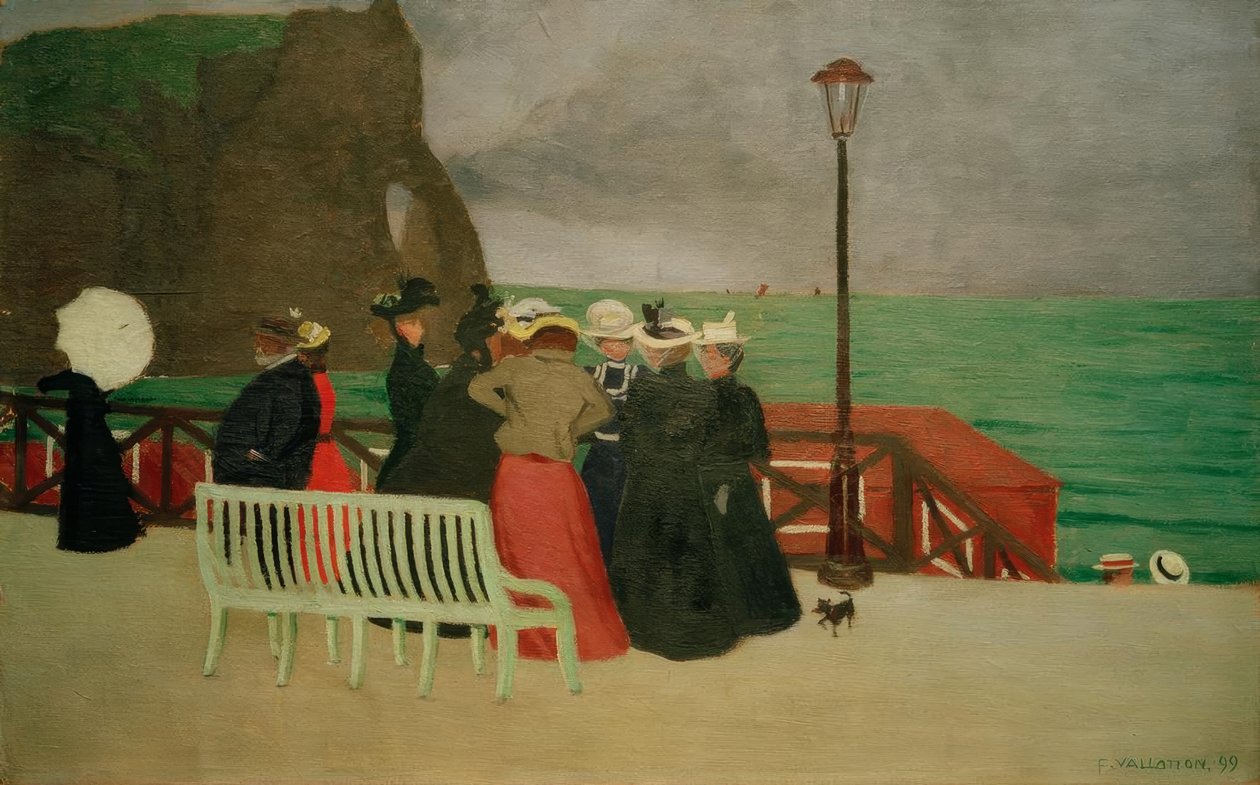 Tavlene i Etretat av Felix Edouard Vallotton