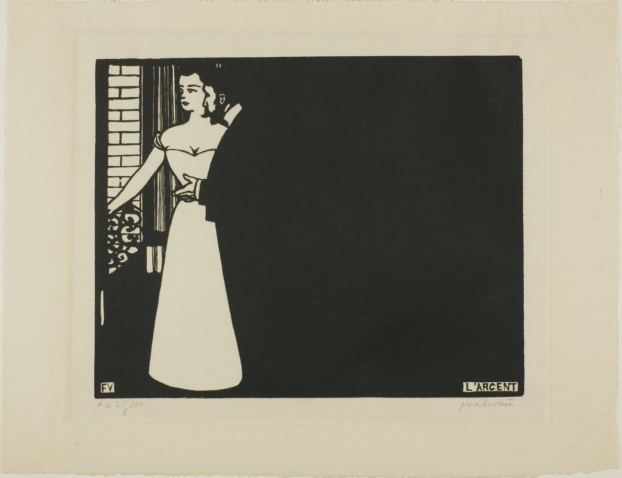 Penger, tallerken fem fra Intimacies av Felix Edouard Vallotton