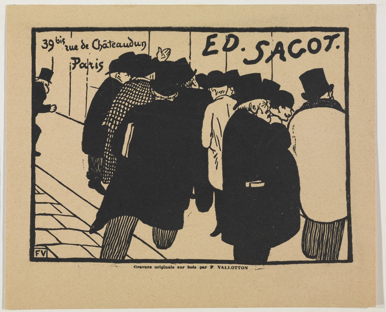 Print Fanciers av Felix Edouard Vallotton