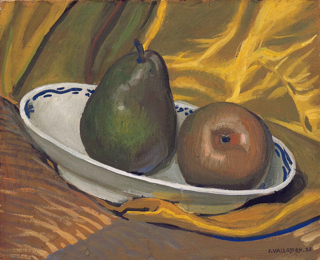 Stilleben med pærer, 1921 av Felix Edouard Vallotton