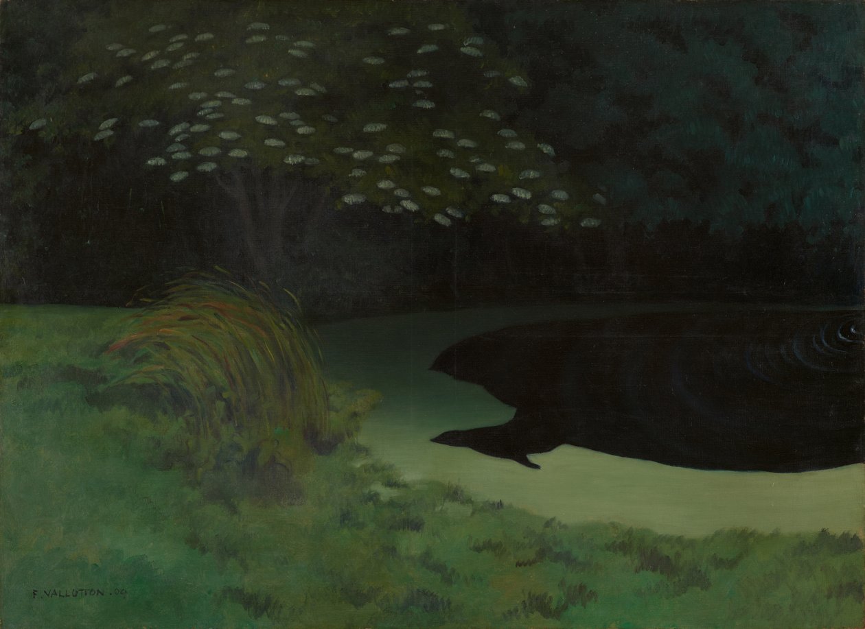 The Pond Honfleur, 1909. av Felix Edouard Vallotton