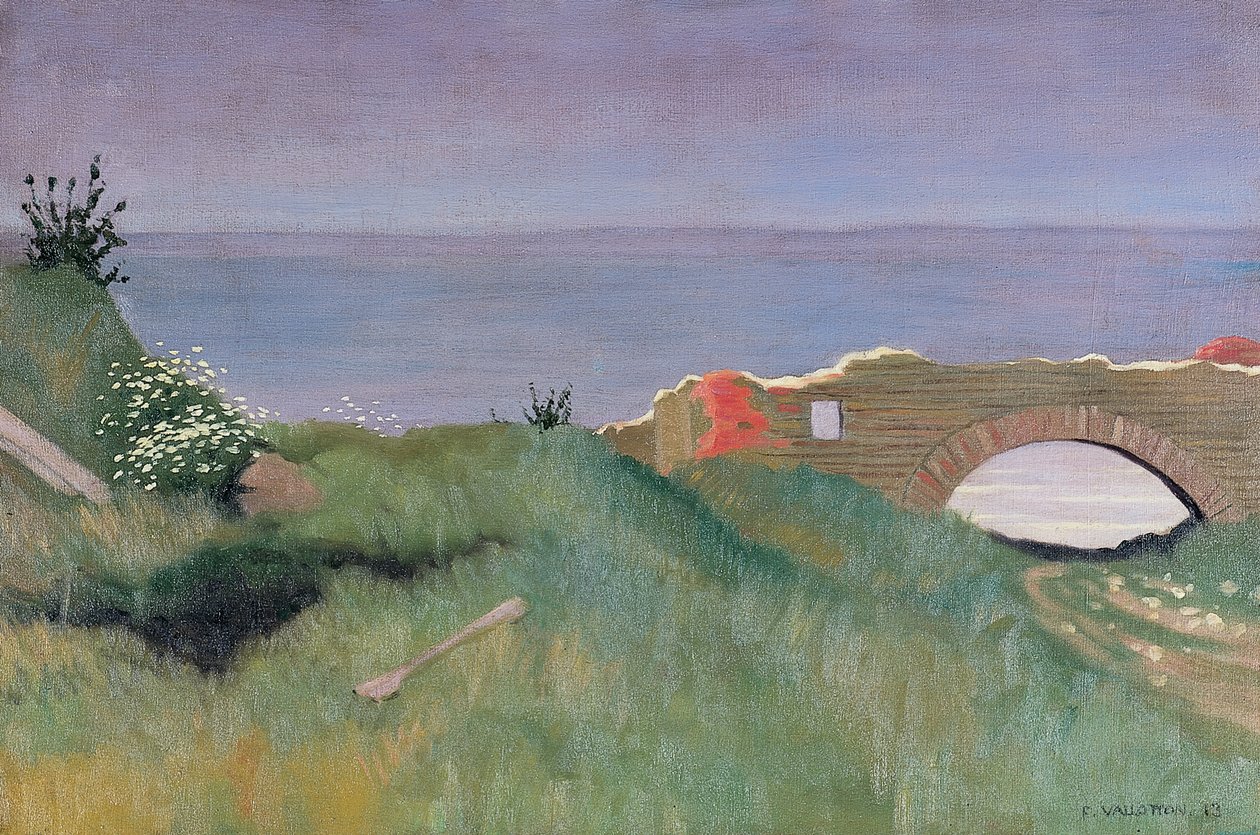 Ruinene, Villerville, 1913 av Felix Edouard Vallotton