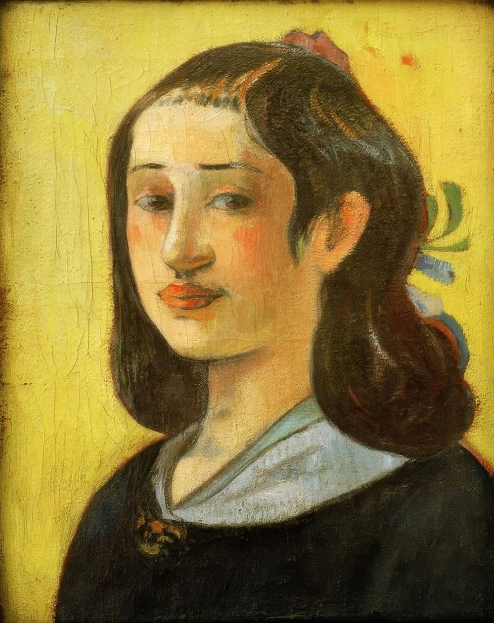 Blå stoff overkropp av Felix Edouard Vallotton