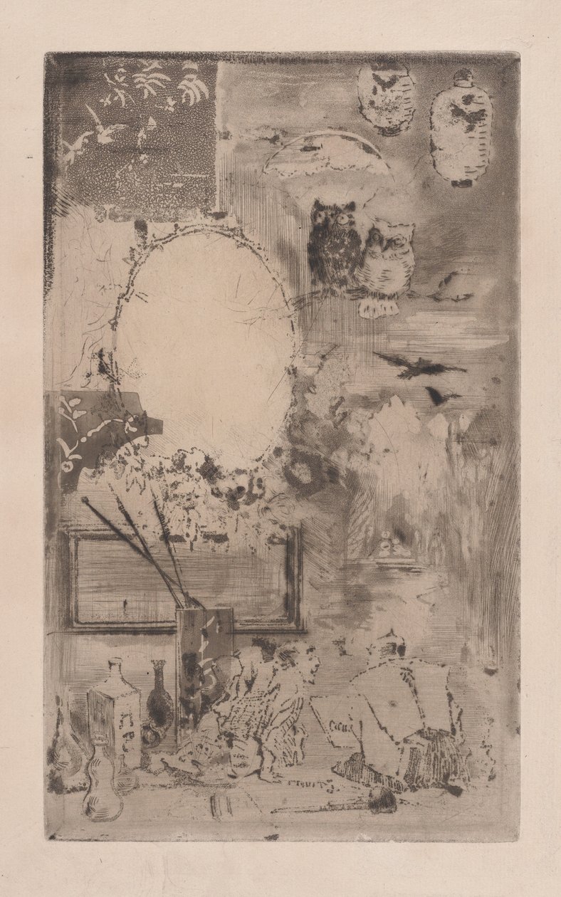 Japansk dåp, 1860-98. av Felix Hilaire Buhot