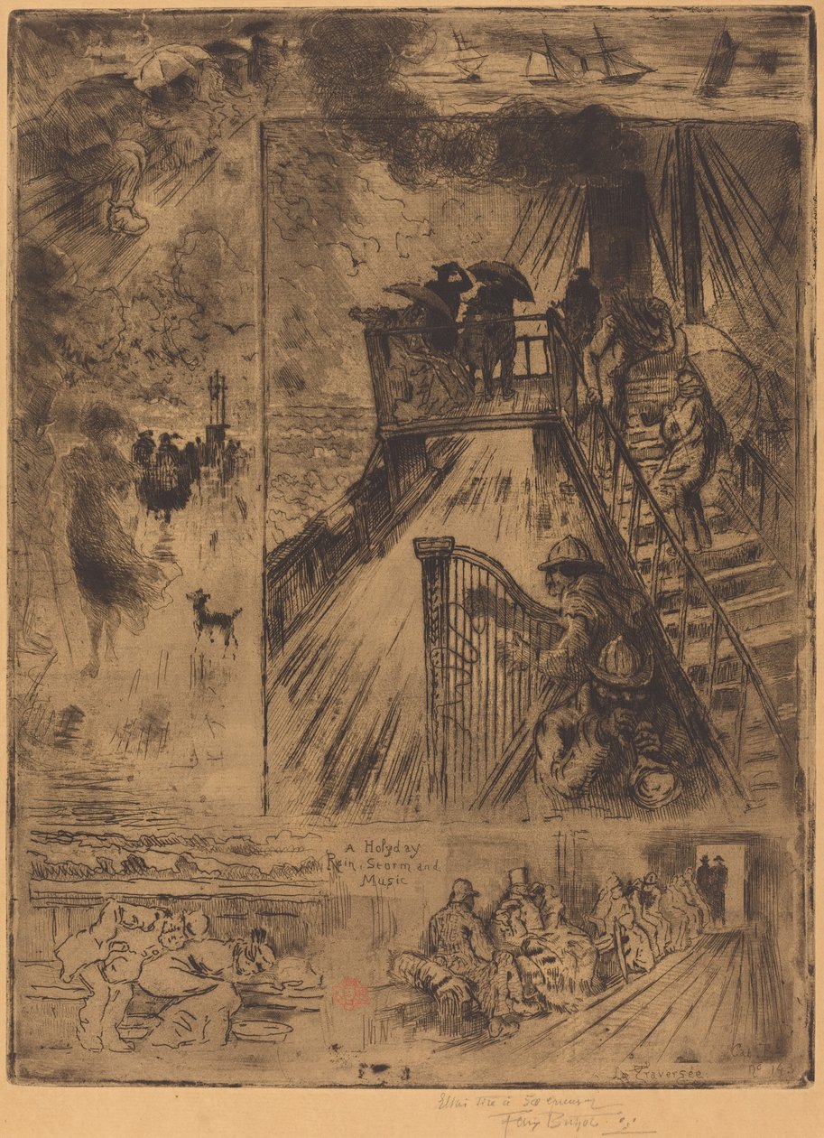Passasjen Passasjen, 1879-1885. av Felix Hilaire Buhot