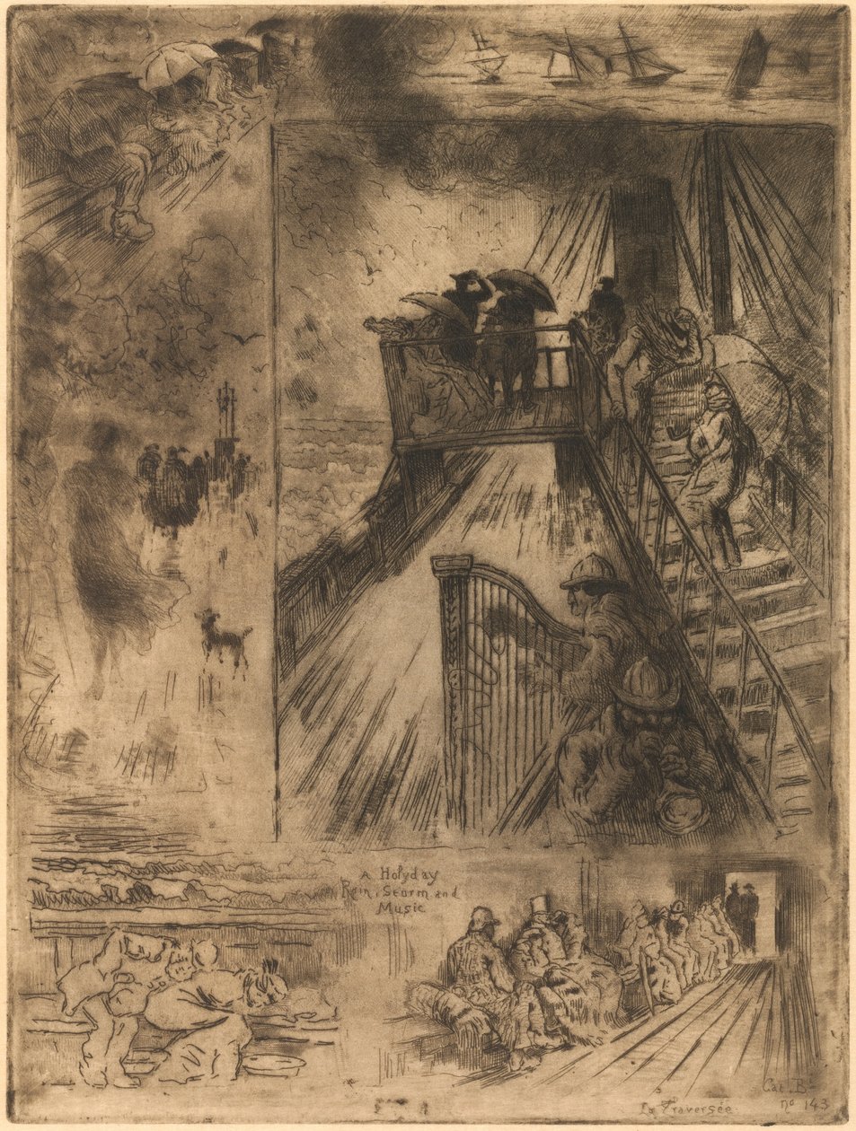 Passasjen Passasjen, 1879-1885. av Felix Hilaire Buhot