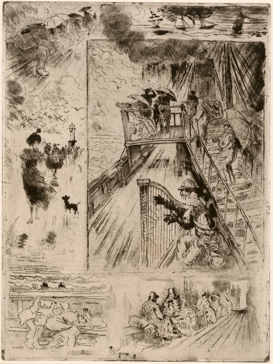 Passasjen Passasjen, 1879-1885. av Felix Hilaire Buhot
