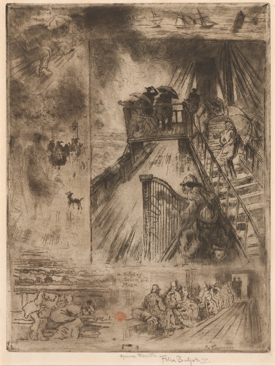 Passasjen Passasjen, 1879-1885. av Felix Hilaire Buhot