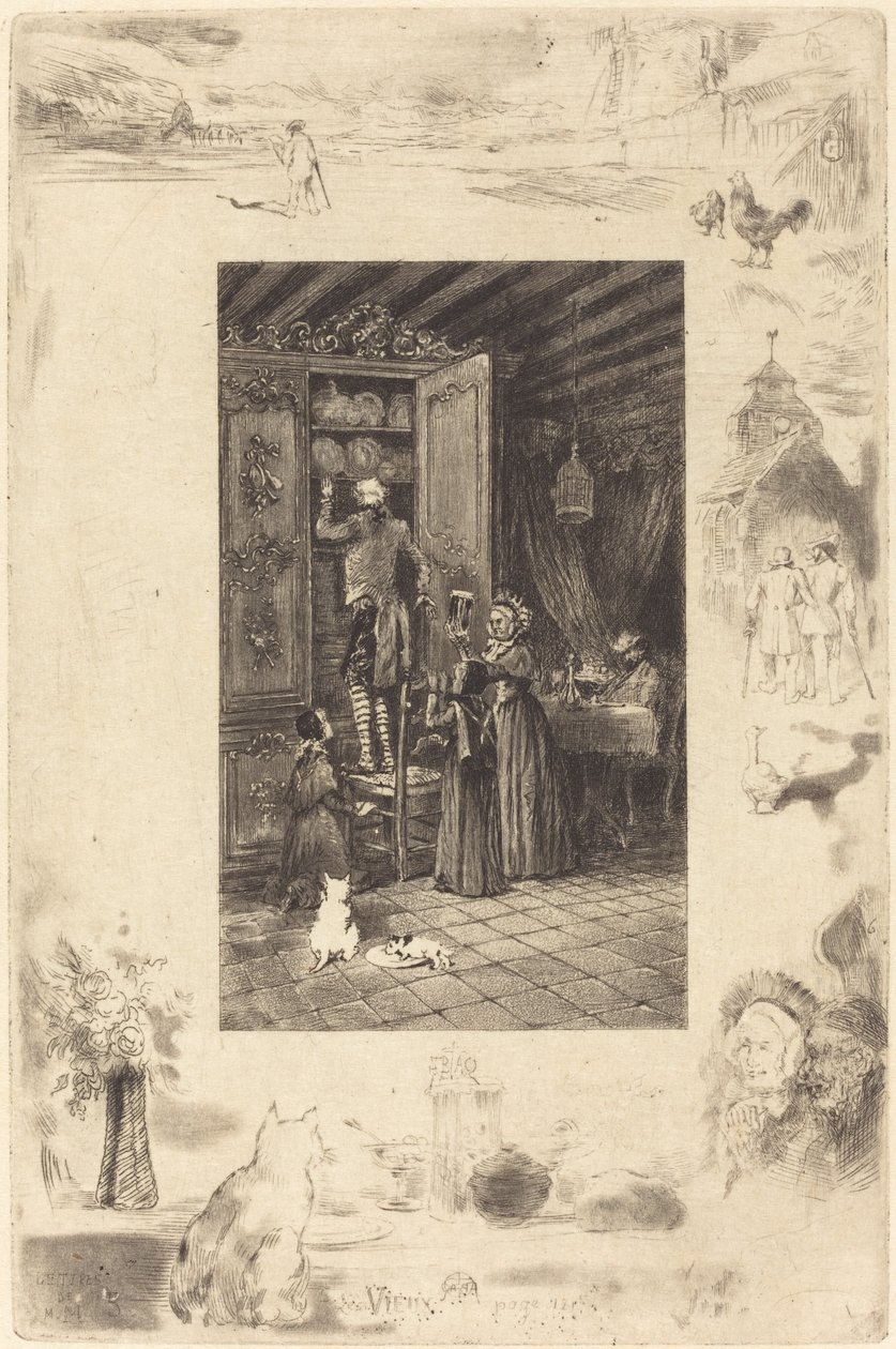 De eldste av Felix Hilaire Buhot